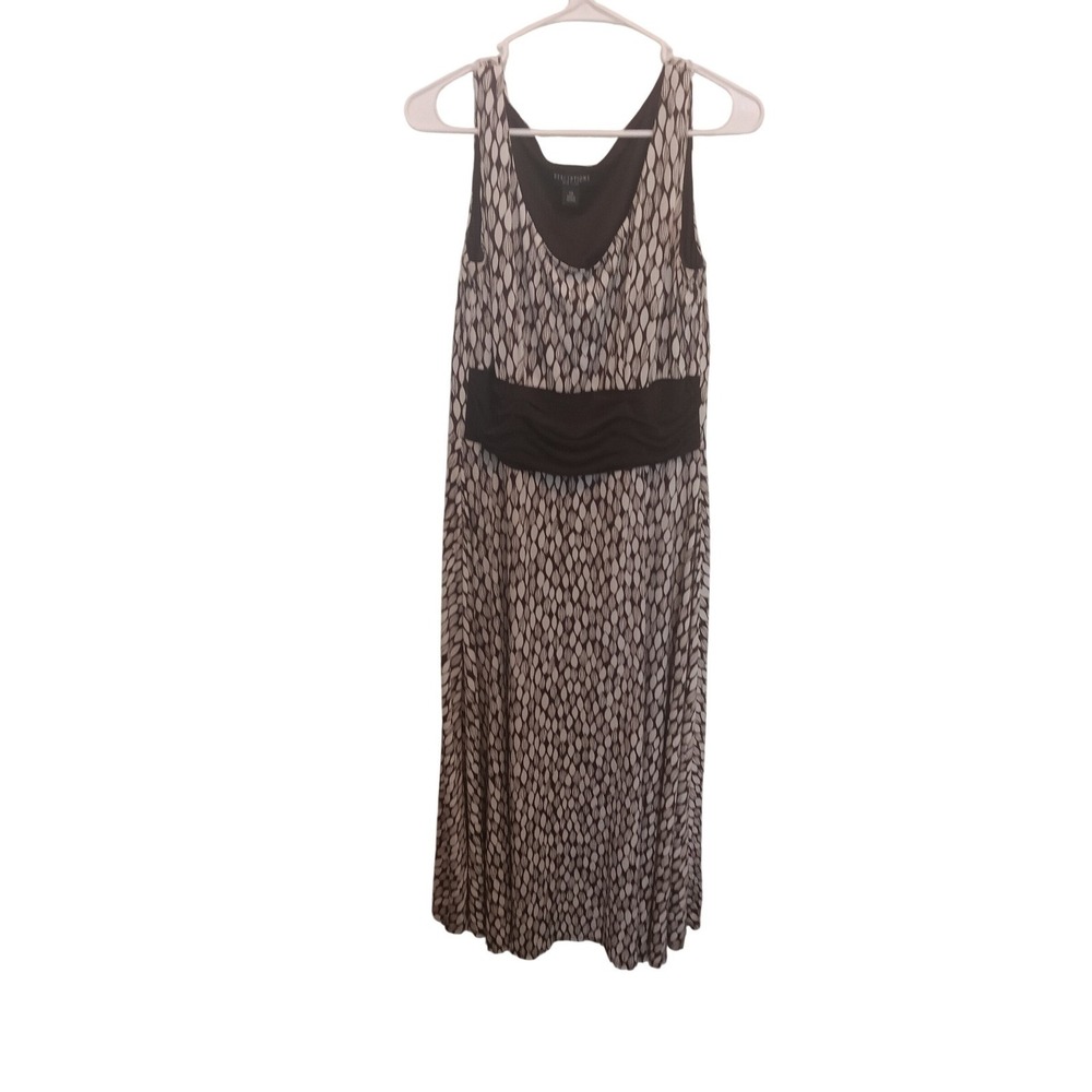 Perception New York, Brown and Cream Dress, Size 14